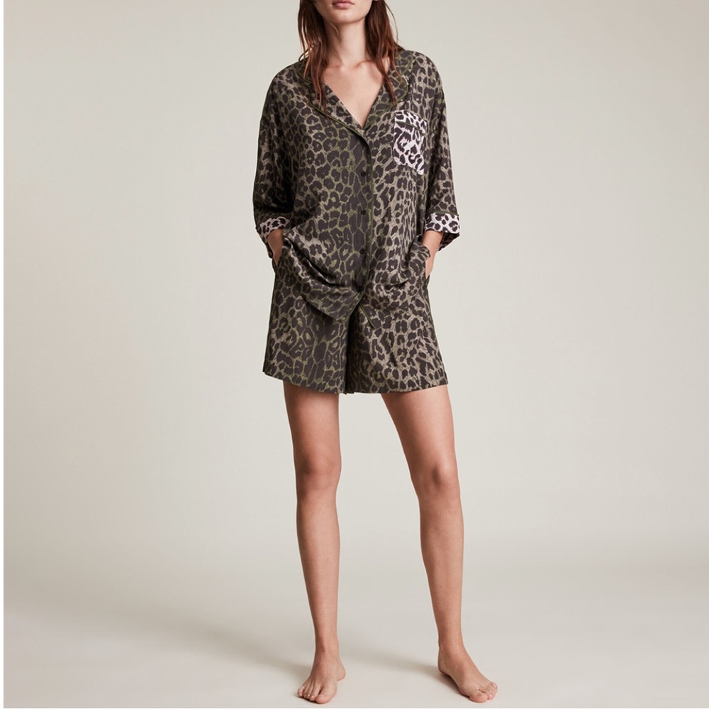 ALLSAINTS
Brown Animal Print Pyjama Set